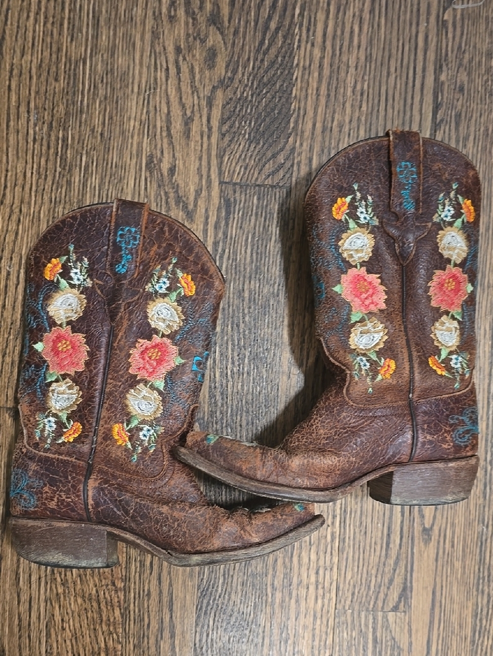 Macie Bean Little Girls' Size 2 Honey Bunch Western Boots - Pointed Toe - Picture 4 of 11
